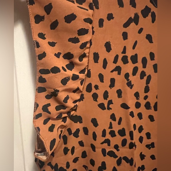 Tunic Top Ruffle Neck Cap Loose Babydoll size MED NWT - Picture 7 of 10